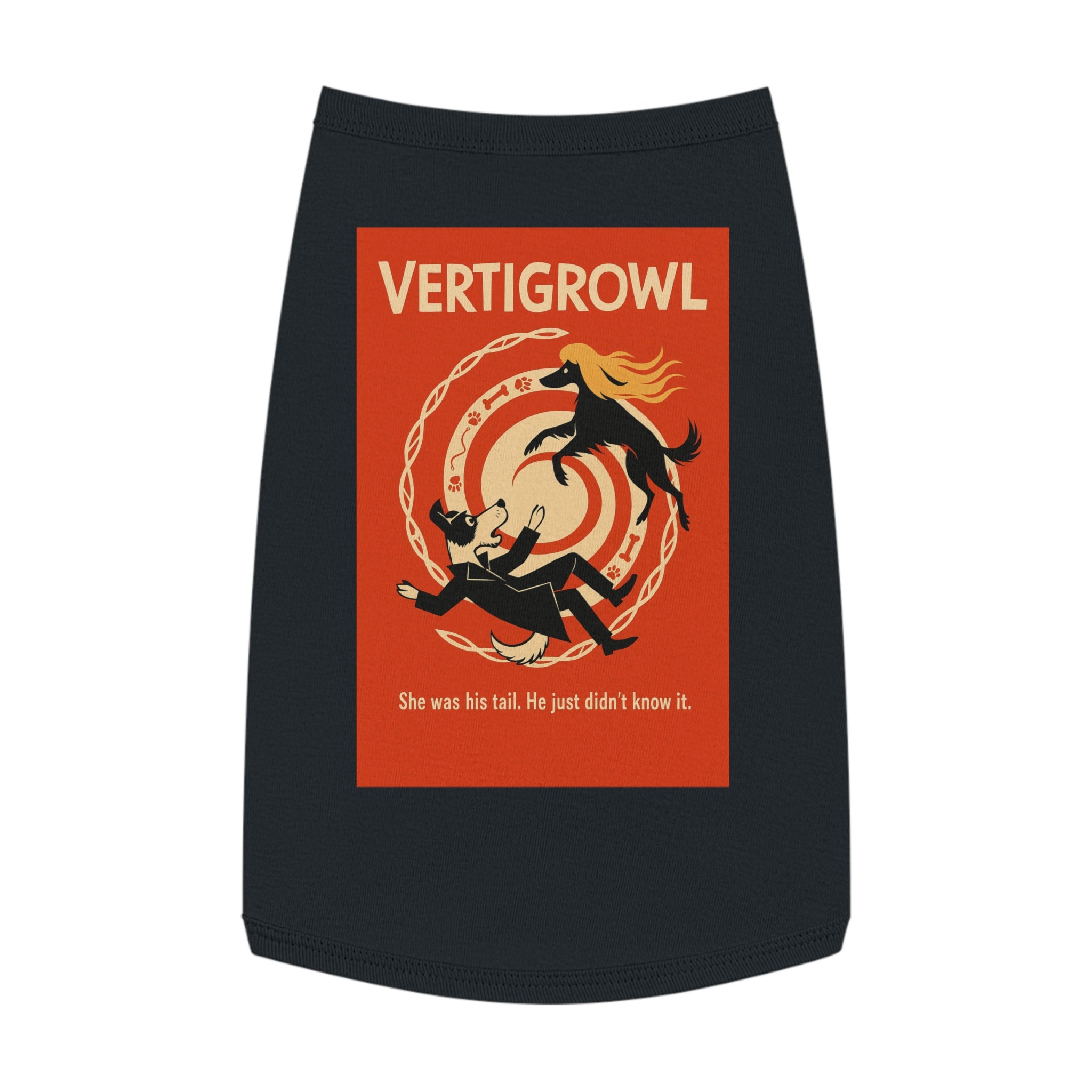 Vertigrowl Pug Pet Tank Top-- Funny Parody Shirt for Dog Lovers